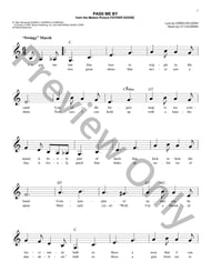 Pass Me By piano sheet music cover